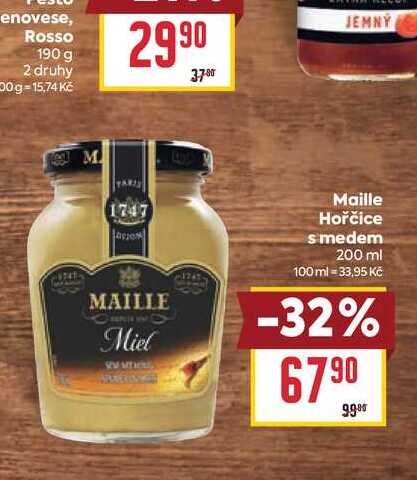 Maille Hořčice s medem 200 ml 