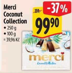 Merci Coconut Collection, 250 g