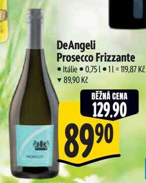 DeAngeli Prosecco Frizzante, 0,75 l