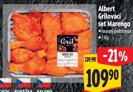 Albert Grilovací set Marengo, 1 kg