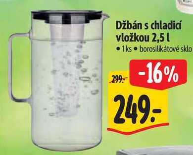 Džbán s chladicí vložkou 2,5 l 