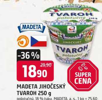 MADETA JIHOČESKÝ TVAROH 250 g
