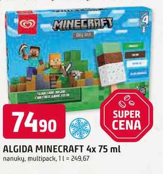 ALGIDA MINECRAFT 4x 75 ml