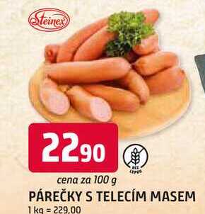 PÁREČKY S TELECÍM MASEM 100g