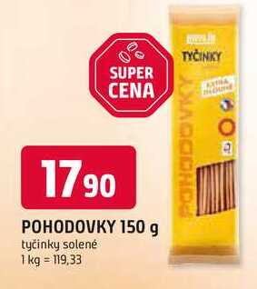 POHODOVKY 150 g tyčinky solené