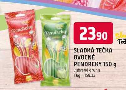 SLADKÁ TEČKA OVOCNÉ PENDREKY 150 g