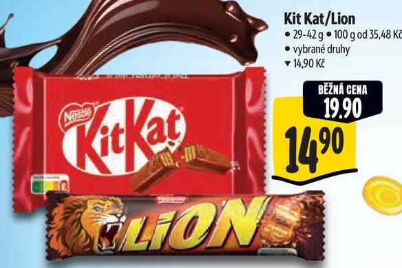 Kit Kat/Lion, 29-42 g
