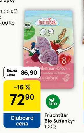 FruchtBar Bio Sušenky, 100 g