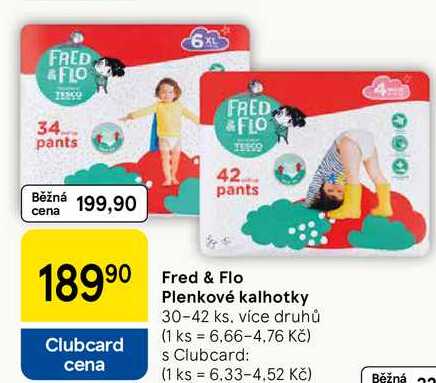 Fred & Flo Plenkové kalhotky, 30-42 ks