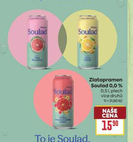 Zlatopramen Soulad 0,0% 0,51, plech