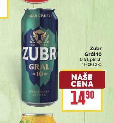 Zubr Grál 10 0,51, plech 