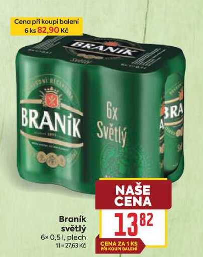 Branik světlý 6x 0,51, plech 