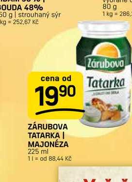 ZÁRUBOVA TATARKA | MAJONÉZA 225 ml