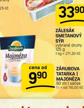 ZÁRUBOVA TATARKA | MAJONÉZA 90 ml | sáček