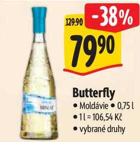 Butterfly, 0,75 l