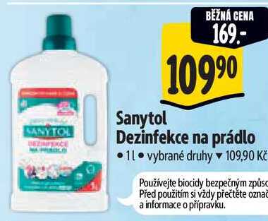 Sanytol Dezinfekce na prádlo,  1 l