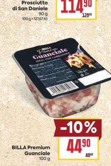 BiLLA Premium Guanciale 100g
