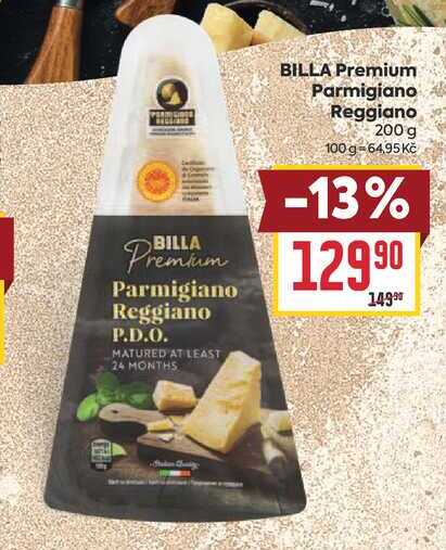 BILLA Premium Parmigiano Reggiano 200 g 