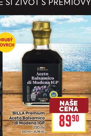  BILLA Premium Aceto Balsamico di Modena IGP 250 ml 