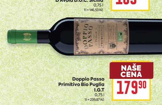 Doppio Passo Primitivo Bio Puglia I.G.T 0,75l