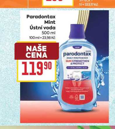 Paradontax Mint Ústní voda 500 ml 