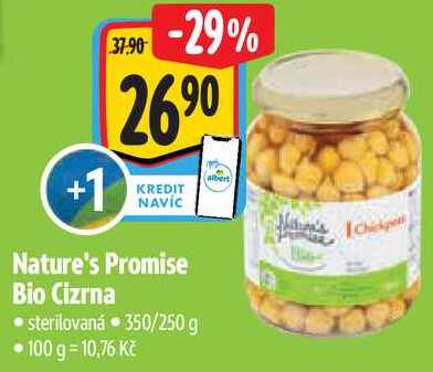 Nature's Promise Bio Cizrna, 350/250 g 