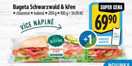 Bageta Schwarzwald & křen, 200 g 