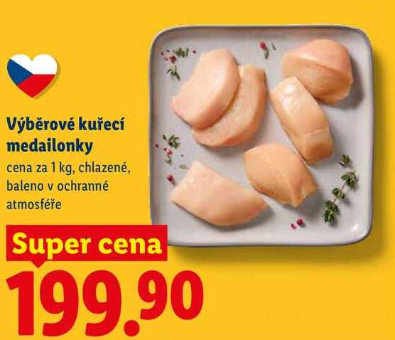 Výběrové kuřecí medailonky, cena za 1 kg