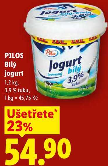 PILOS Bílý jogurt, 1,2 kg