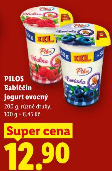 PILOS Babiččin jogurt ovocný, 200 g