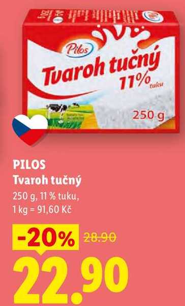 PILOS Tvaroh tučný, 250 g