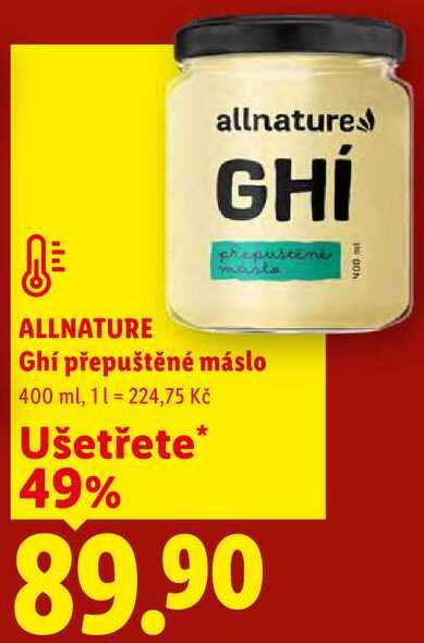 Ghí přepuštěné máslo, 400 ml