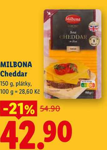 MILBONA Cheddar, 150 g