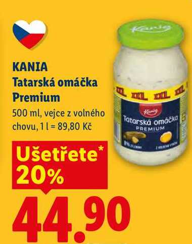 KANIA Tatarská omáčka Premium, 500 ml