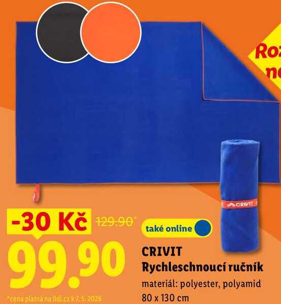 CRIVIT Rychleschnoucí ručník