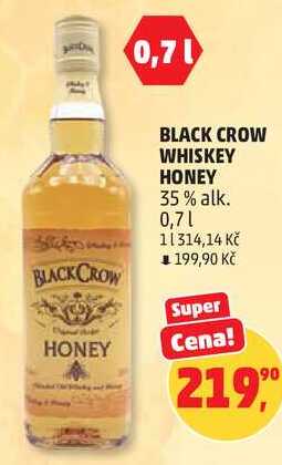 BLACK CROW WHISKEY HONEY 0,7 l