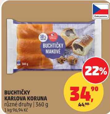 BUCHTIČKY KARLOVA KORUNA 360 g 