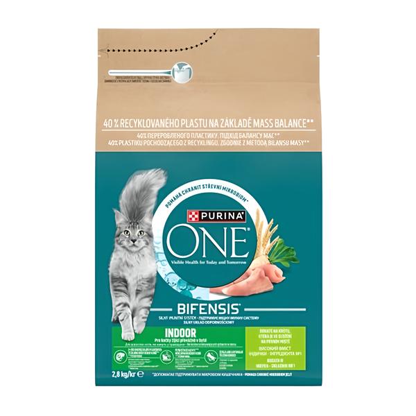 Purina ONE Bifensis Indoor granule pro kočky, krůta