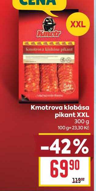 Kmotrova klobása pikant XXL 300 g