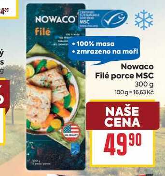 Nowaco Filé porce MSC 300 g