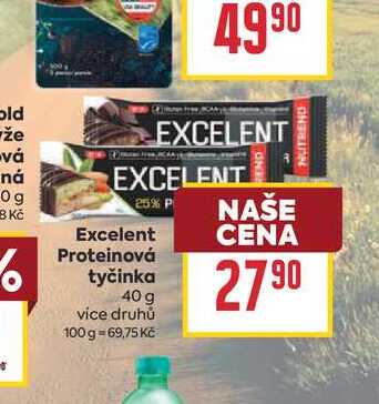 Excelent Proteinová tyčinka 40 g