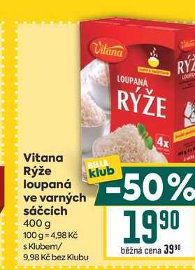Vitana Rýže loupaná ve varných sáčcích 400 g
