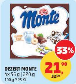 DEZERT MONTE, 4x 55 g 