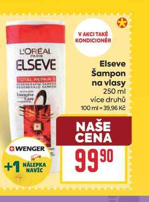 Elseve Šampon na vlasy 250 ml