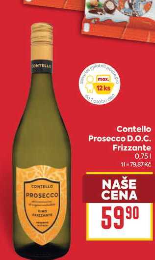 Contello Prosecco D.O.C. Frizzante 0,75l