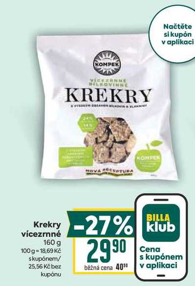 Krekry vícezrnné 160 g