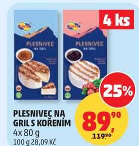 PLESNIVEC NA GRILS KOŘENÍM, 4x 80 g 