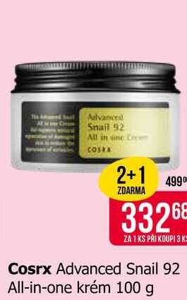 Cosrx Advanced Snail 92 All-in-one krém 100 g 