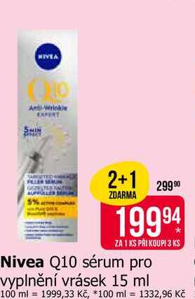 Nivea Q10 sérum pro vyplnění vrásek 15 ml 