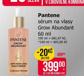 Pantene sérum na vlasy Grow Abundant 60 ml